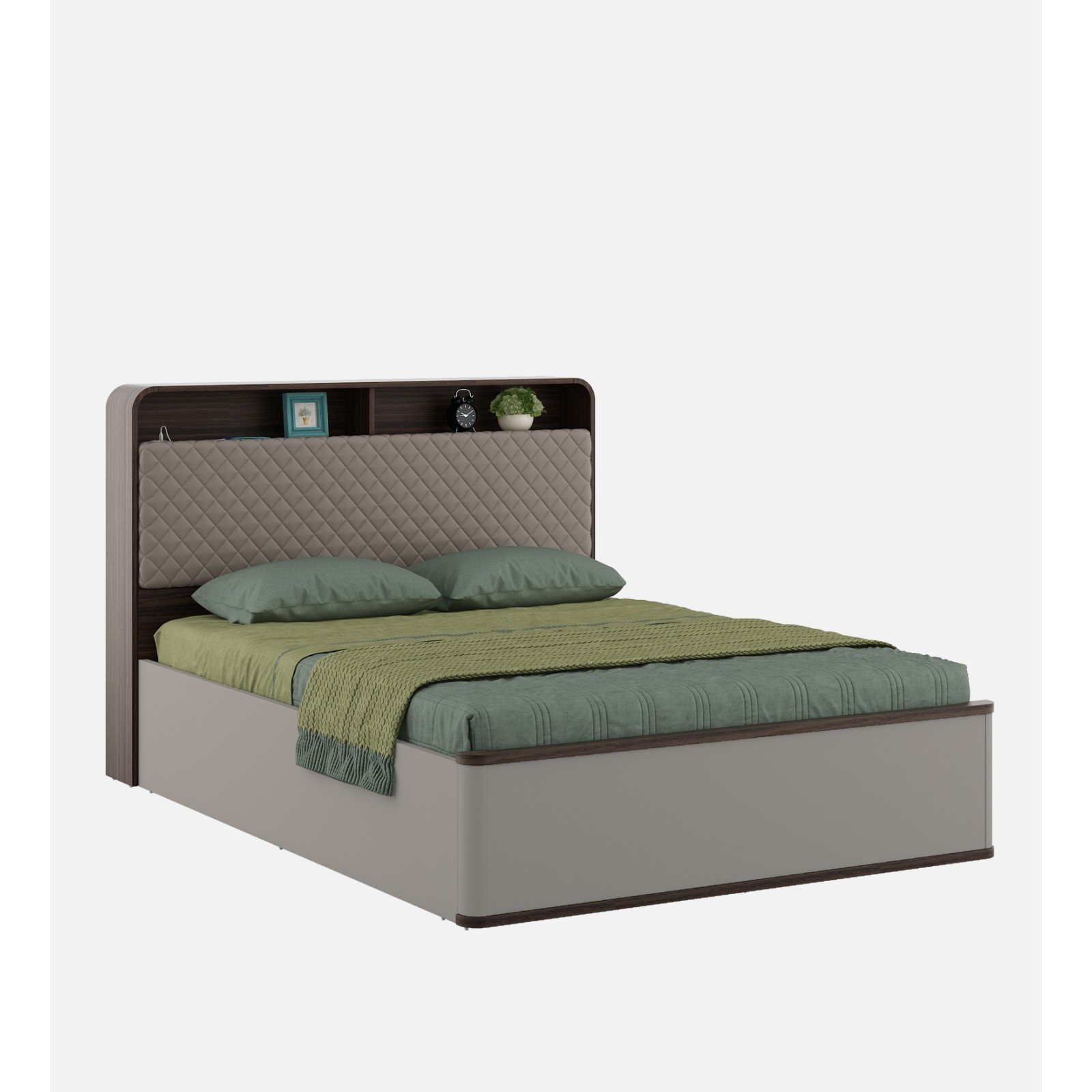 CRIMIE B.E.D. シュガースカルプランター / カラベラ アガベ Desire Queen Bed Full Lifton-sahara Beige & Dark Brown Eucalyptus